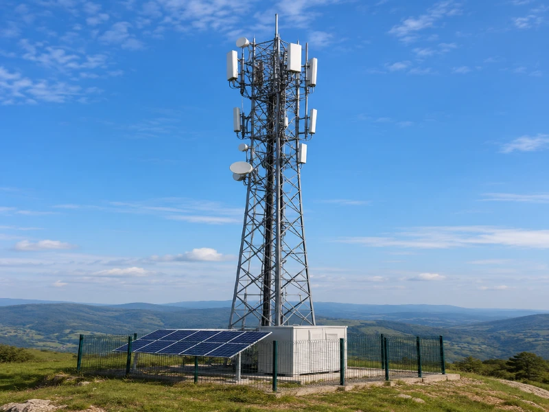Solar telecom tower
