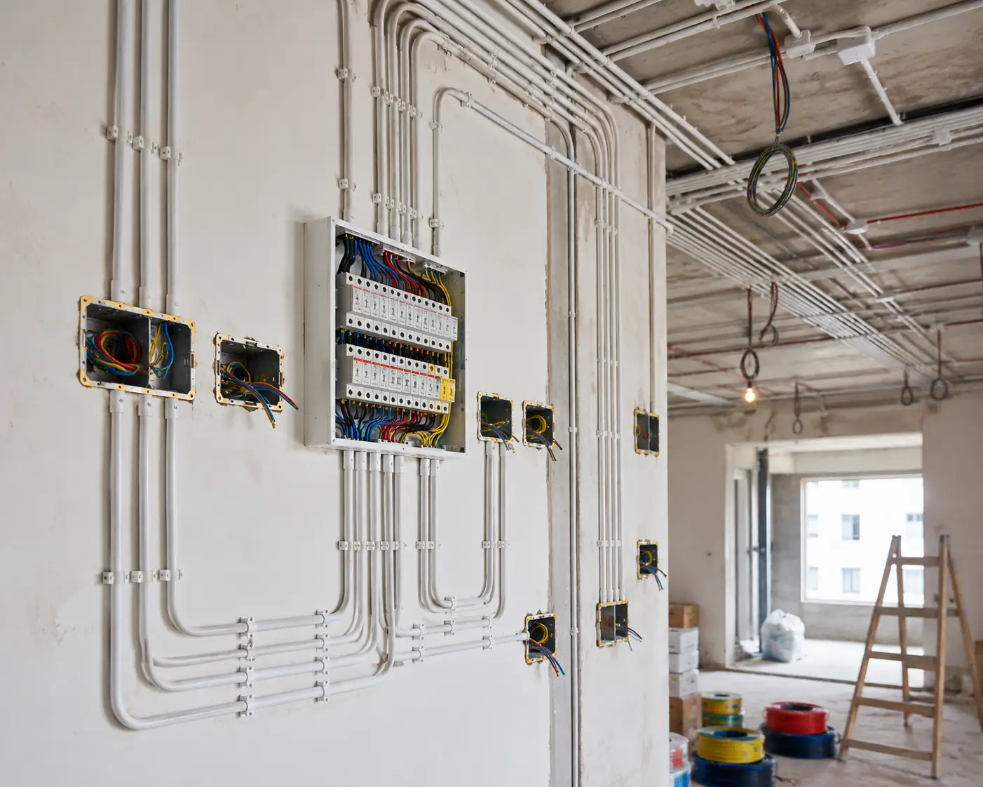 Internal electrical wiring
